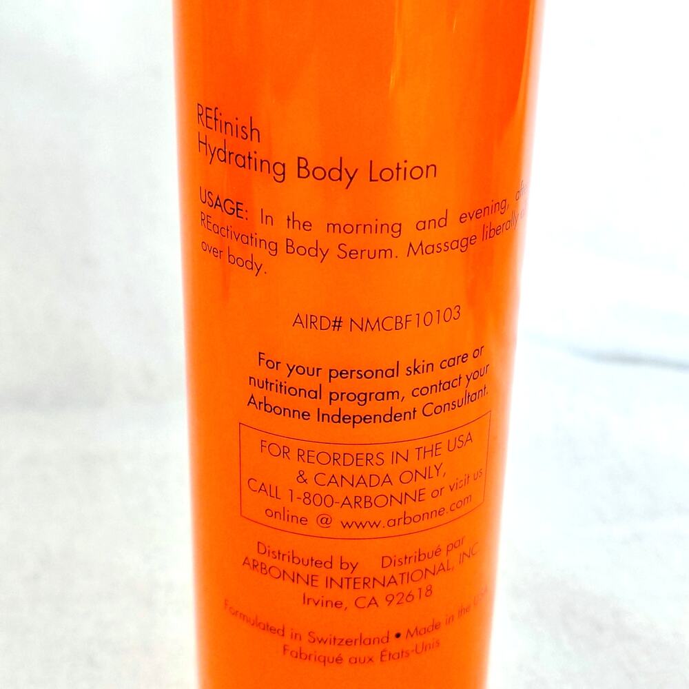 Arbonne Nutrimin C RE9 Refinishing Hydrating Body Lotion 7.34 oz. AM PM READ - Picture 3 of 5